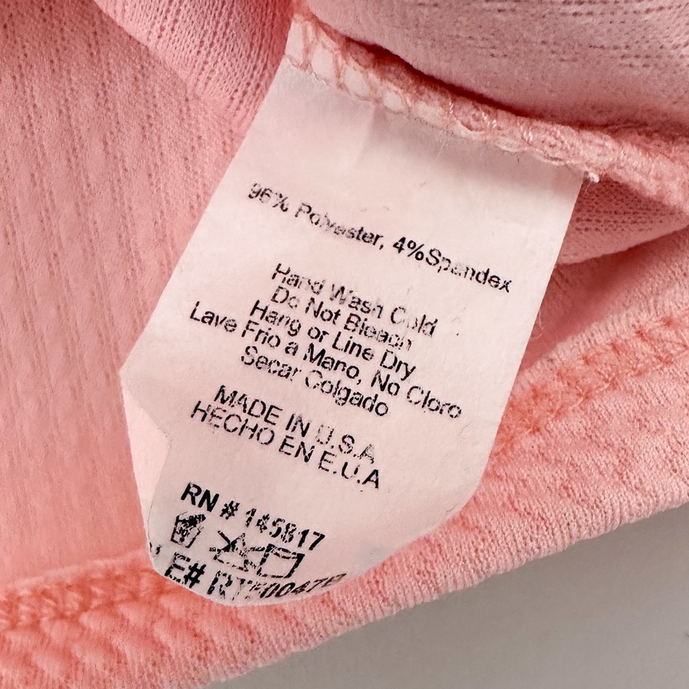 Necessary Clothing Pink Long Sleeve Crop Top - Picture 4 of 6
